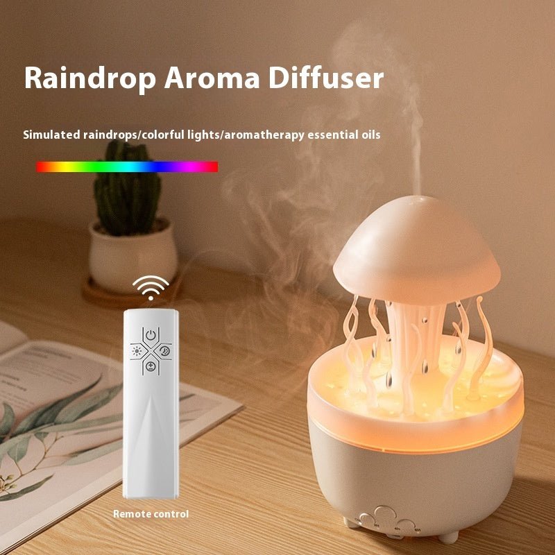 Rotating Water Drop Aroma Diffuser Household Colorful Night Lamp